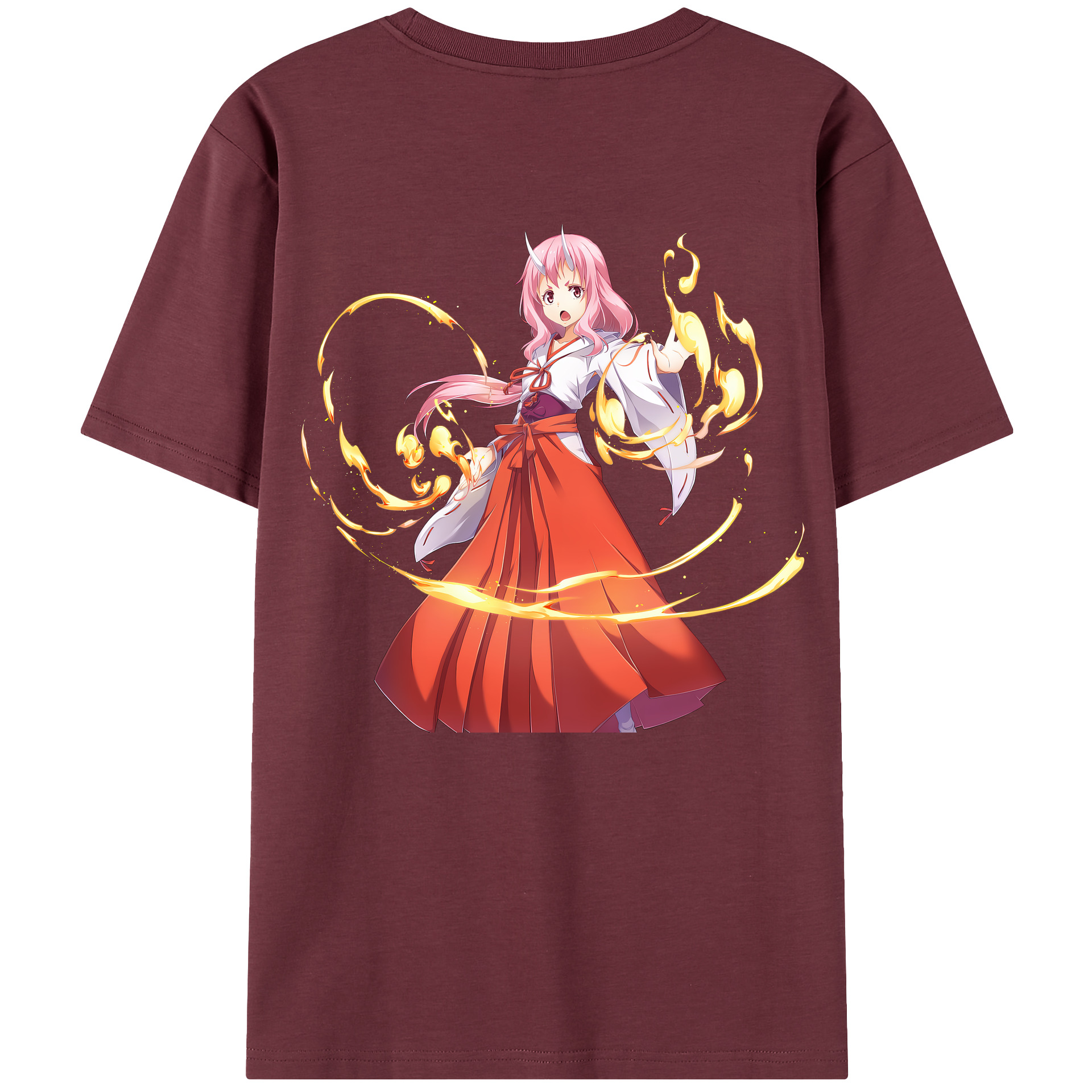 （画像用） 転スラ Regarding Reincarnated to Slime 綿100％半袖Tシャツ（背面プリント）
